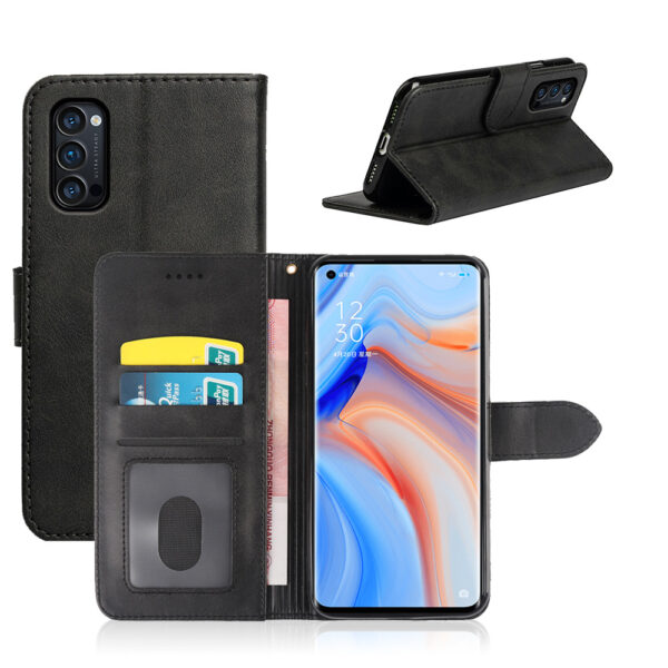 OPPO Reno Serie PU Kalbsleder Mode Handyhülle OPPO Reno4 5G #1703 – Bild 2