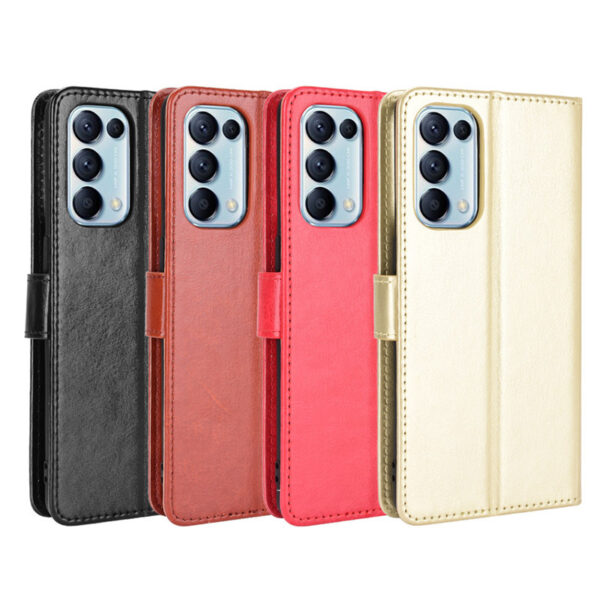 OPPO Reno Serie OPPO Reno5 5G Handyhülle Crazy Horse Leder Mode #1724