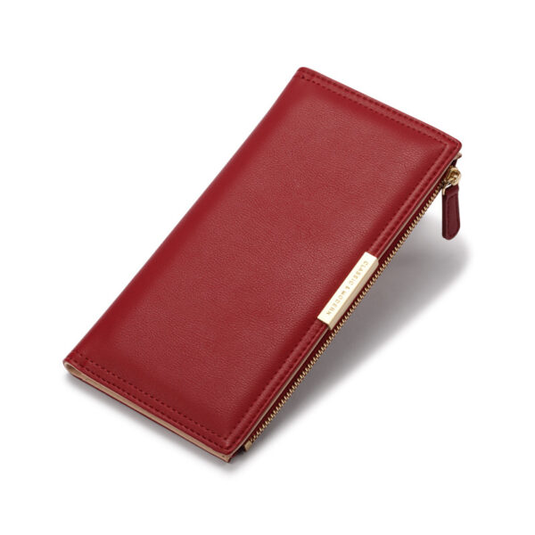 Geldbörsen Und Taschen Mode Einfarbig PU Geldbörse Universal #3574 – Bild 2